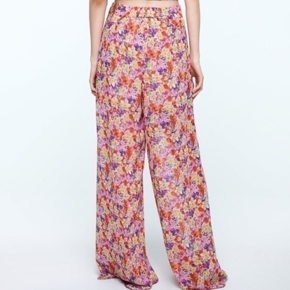 NWOT ZARA Printed Palazzo trousers size S - Picture 5 of 15